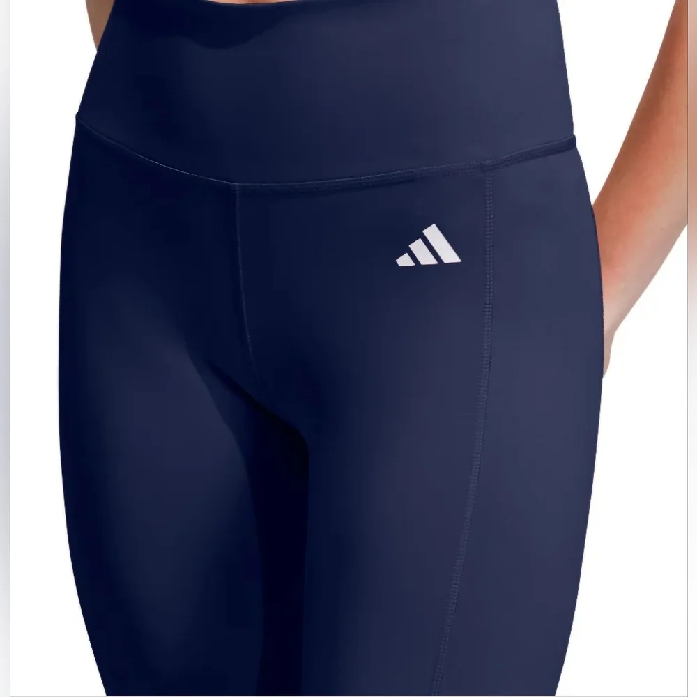 NEW! Adidas Dark Blue 7/8 Leggings Size S